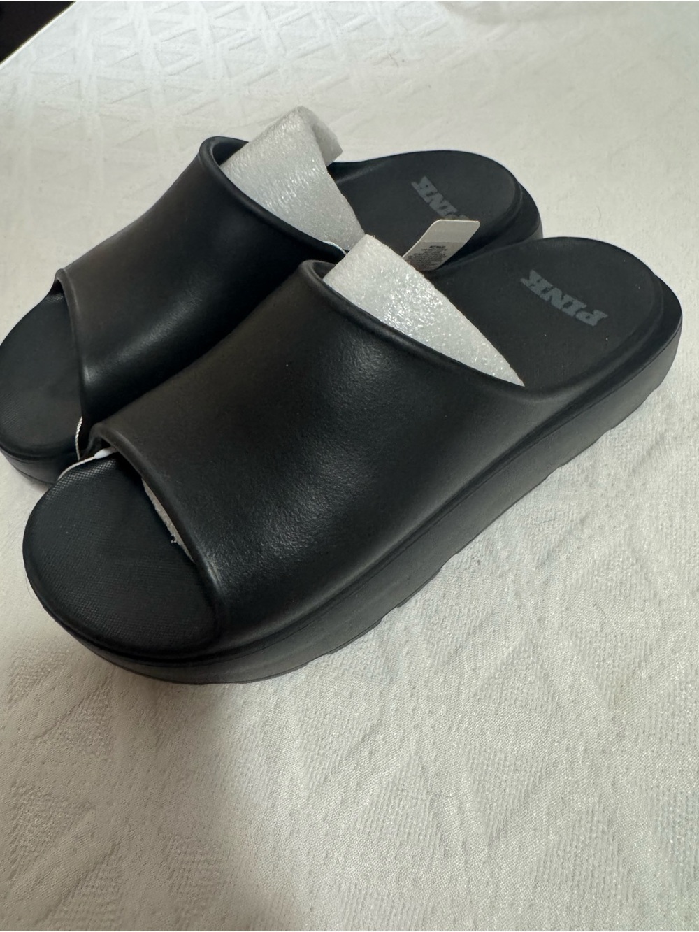 VS PINK Platform sliders sandals